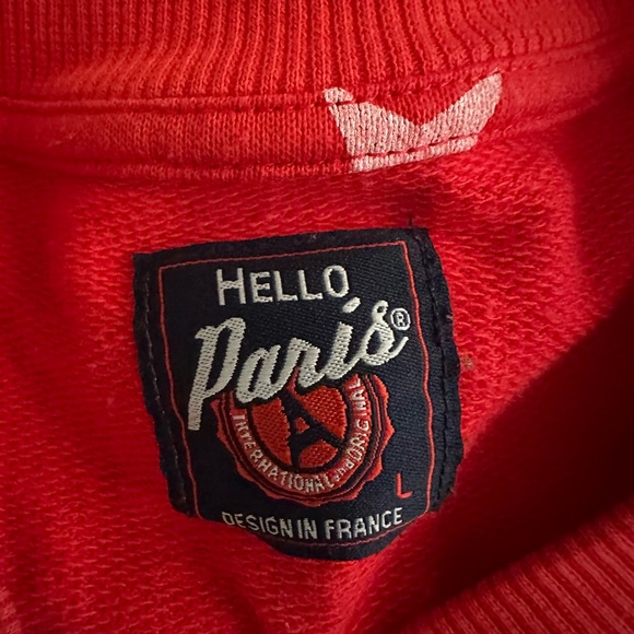 Vintage Red Paris Sweatshirt - Picture 3 of 4
